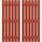 Ekena Millwork Americraft 6-Board, 3 Batten Exterior Real Wood Spaced Board-n-Batten Shutters, ARW401SB623X77CLH, PR ARW401SB623X77CLH - alternate 1